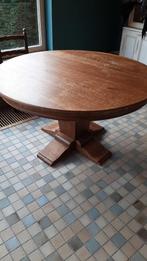 ronde tafel 140 cm plus 4 stoelen, Huis en Inrichting, Ophalen, Gebruikt, Klassiek, Vijf personen of meer