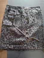 Jupe gris foncée imprimé animalier taille L, Enlèvement ou Envoi, Taille 42/44 (L)