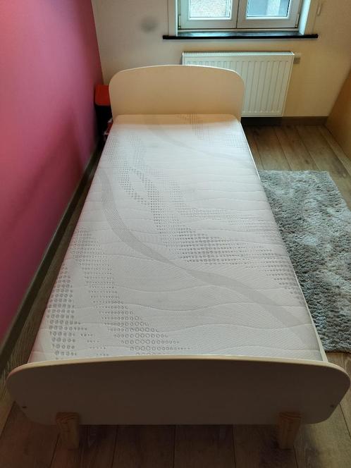 KIDDY BED 90 WIT, Huis en Inrichting, Slaapkamer | Bedden, Zo goed als nieuw, Eenpersoons, 90 cm, 200 cm, Hout, Wit, Ophalen