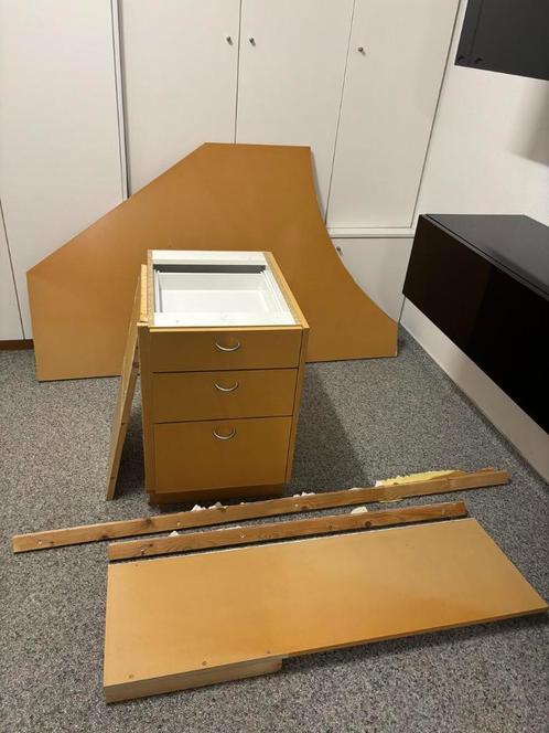 Te geef - mdf plaat en lades / inbouwbureau, Doe-het-zelf en Bouw, Platen en Panelen, Gebruikt, Hout, Minder dan 20 mm, Ophalen