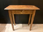Landelijke Brocante Side-Table met 1 Lade. TOP Patina !!, Antiek en Kunst, Ophalen of Verzenden