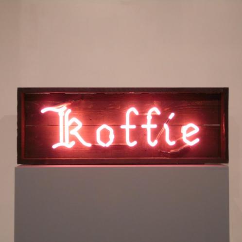 Leuke "Koffie" neon reclame, Verzamelen, Merken en Reclamevoorwerpen, Zo goed als nieuw, Lichtbak of (neon) lamp, Ophalen