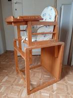 houten kinderstoeltje/tafel, Ophalen, Gebruikt, Overige typen, Afneembaar eetblad