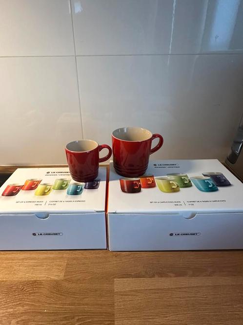Espresso en cappuccino mokken tassen van Le Creuset, nieuw, Verzamelen, Porselein, Kristal en Bestek, Nieuw, Glas of Glazen, Overige materialen