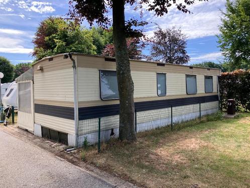Stacaravan te koop op camping in Limburg, Caravans en Kamperen, Stacaravans, tot en met 6, Ophalen