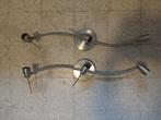2 plafondlampen rvs / inox, Ophalen, Gebruikt, Metaal