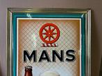 plaque BIERE MANS 1957 BRASSERIE WIELEMANS (SOLD), Verzamelen, Merken en Reclamevoorwerpen, Ophalen of Verzenden