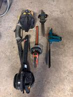 Haagschaar,kettingzaag en bladblazer, Jardin & Terrasse, Outils à main, Enlèvement ou Envoi, Utilisé