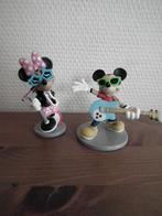 2 minifiguren van Disney.Minnie & Mickey Mousse vanaf 3 jaar, Verzamelen, Mickey Mouse, Zo goed als nieuw, Beeldje of Figuurtje