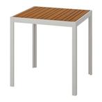 Buitentafel SJÄLLAND lichtgrijs - lichtbruin, Tuin en Terras, Ophalen, Zo goed als nieuw, Vierkant, Hout