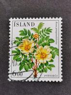 Islande 1984 - fleurs - roses - rose des dunes, Timbres & Monnaies, Timbres | Europe | Scandinavie, Affranchi, Enlèvement ou Envoi