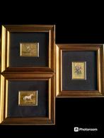 Cadres Oro Foglia 23KT 3x, Antiquités & Art, Art | Peinture | Classique, Enlèvement