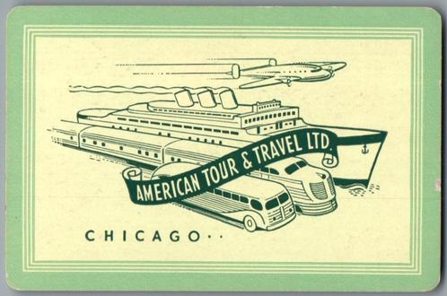 speelkaart - LK12400 - American tour & travel, Verzamelen, Speelkaarten, Jokers en Kwartetten, Zo goed als nieuw, Speelkaart(en)