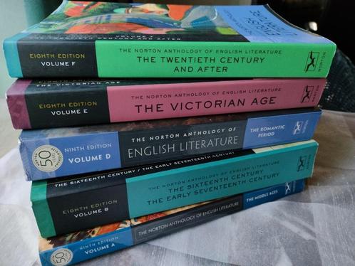 The Norton Anthology English Literature A,B,D,E,F, Livres, Livres d'étude & Cours, Comme neuf, Enlèvement ou Envoi