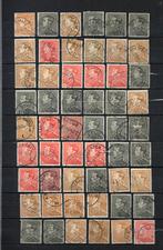 Poortman  lot 54 zegels, Verzenden, Gestempeld, Gestempeld, Koninklijk huis