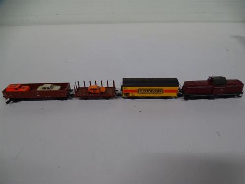 A5916 Fleischmann Modelbahnen locomotief met drie wagons, Verzamelen, Spoorwegen en Tram, Gebruikt, Ophalen
