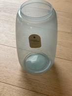 Grote glazen vaas – gerecycled glas – blauwgrijs, Enlèvement, Neuf, Bleu