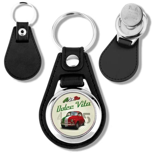 Fiat 500 porte clés jeton de caddie en métal, Verzamelen, Sleutelhangers, Nieuw, Ophalen of Verzenden