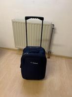 Donkerblauwe trolley, Handtassen en Accessoires, Koffers, Ophalen, Gebruikt, Uitschuifbare handgreep