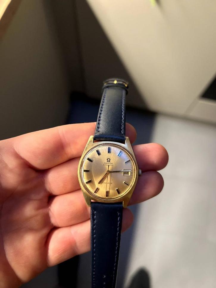 Omega Geneve Automatic, Handtassen en Accessoires, Horloges | Antiek, Polshorloge, Omega, 1960 of later, Met bandje, Ophalen