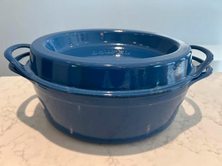 Cousances Doufeu 32 cm in heel goede staat, Huis en Inrichting, Keuken | Potten en Pannen, Gebruikt, Koekenpan of Braadpan, Gietijzer