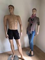 Mooie grote mannequinpoppen man en vrouw 180cm, Ophalen