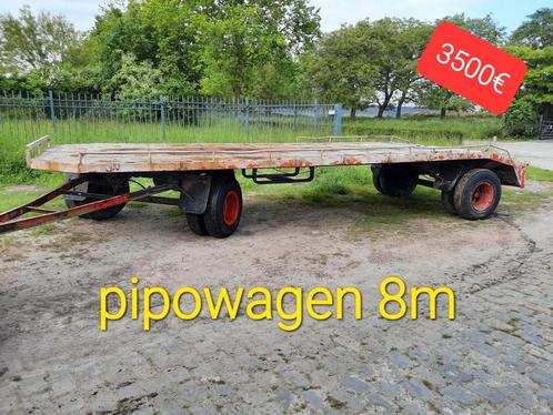 Pipowagen tiny House woonwagen caravan dieplader chassis 8m, Zakelijke goederen, Landbouw | Onderdelen | Banden, Velgen en Assen