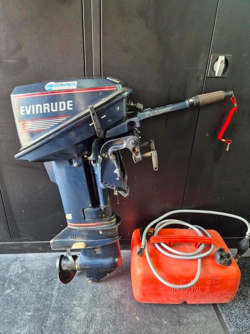 Evinrude 9.9pk 2 takt kortstaart buitenboordmotor, Watersport en Boten, Buiten- en Binnenboordmotoren, Gebruikt, Benzine, Buitenboordmotor