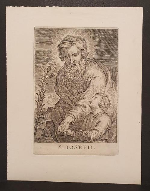 Sanctje S. Joseph Gravure/Gravure 1940 Saint Joseph, Collections, Images pieuses & Faire-part, Image pieuse, Envoi