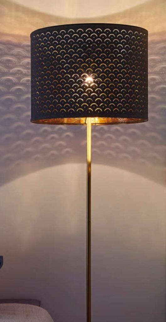 Abat-jour très décoratif, sans pied, Huis en Inrichting, Lampen | Lampenkappen, Zo goed als nieuw, 25 tot 50 cm, Rond, Zwart, Ophalen of Verzenden