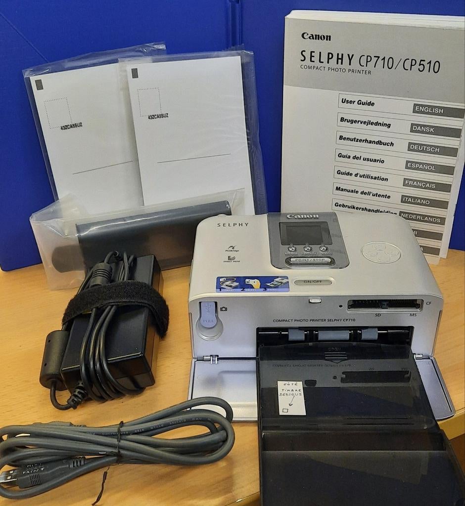 Canon SELPHY CP710 fotoprinter, Computers en Software, Printers, Zo goed als nieuw, Printer, Thermo-printer, Kleur printen, PictBridge