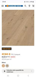 Parquet en chêne + 17 ML de plinthes offertes ., Ophalen of Verzenden, Nieuw