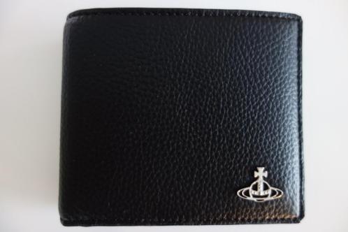 Portefeuille en PU grainé noir "Vivienne Westwood" Env. comp, Handtassen en Accessoires, Portemonnees, Nieuw, Zwart, Leder, Verzenden