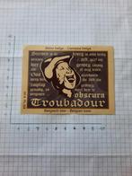 Bierretiket Troubadour, Verzamelen, Ophalen of Verzenden, Nieuw