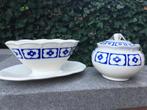 Boch blauw borden servies vintage, Antiek en Kunst, Antiek | Servies los, Ophalen of Verzenden
