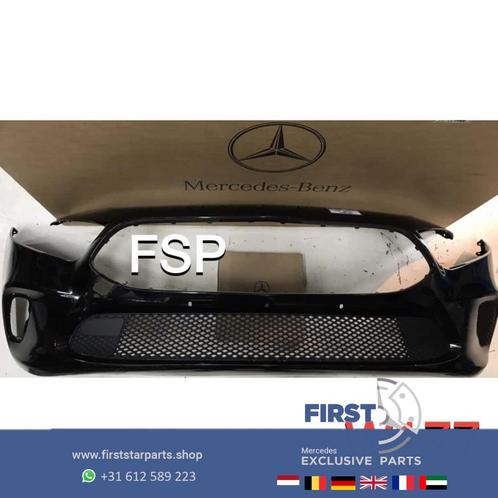 W177 Voorbumper Mercedes A Klasse 2018-2019 ZWART, Auto-onderdelen, Carrosserie, Bumper, Mercedes-Benz, Voor, Gebruikt, Ophalen of Verzenden
