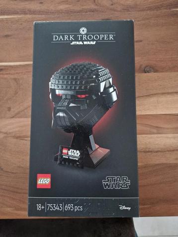 LEGO 75343 - Casque Dark Trooper - NOUVEAU (Scellé)