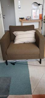 Zuiver loveseat/fauteuil boucle, Ophalen, Minder dan 75 cm, Scandinavisch, Zo goed als nieuw