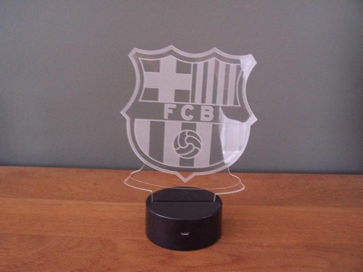 Decoratieve 3D lamp met logo FCB, Kinderen en Baby's, Kinderkamer | Inrichting en Decoratie, Zo goed als nieuw, Overige typen
