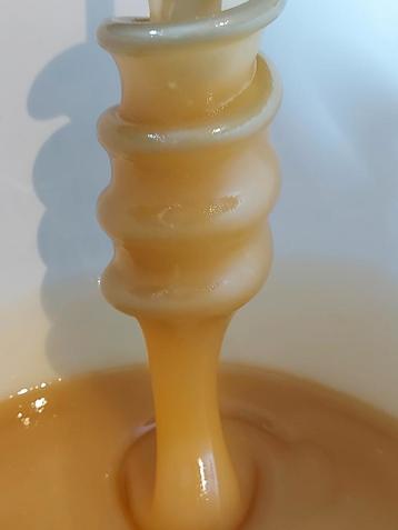 Crème honing. Koolzaad en fruit honing