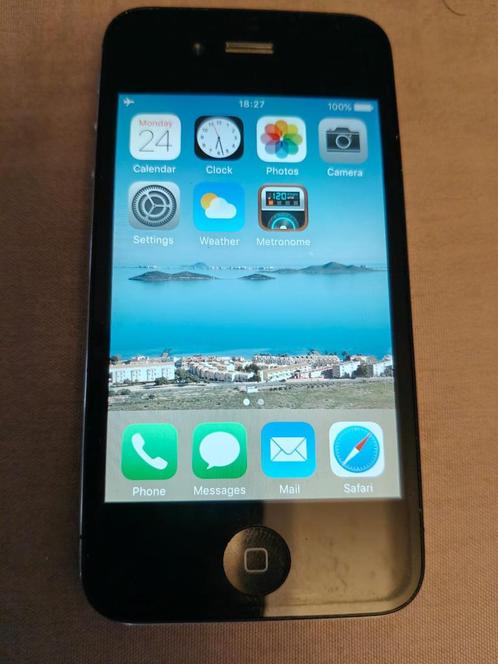 iPhone 4S, zwart, 2014, in uitstekende staat, mét doosje, Telecommunicatie, Mobiele telefoons | Apple iPhone, Zo goed als nieuw