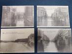 4 cartes postales Liège Crue de la Meuse 1925 1926, Collections, Enlèvement ou Envoi