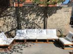 houten tuinset 6 zetels nieuwstaat, Tuin en Terras, Tuinsets en Loungesets, Ophalen, Gebruikt, Tuinset