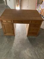 Double face eiken bureau, Huis en Inrichting, Ophalen, Gebruikt, Bureau
