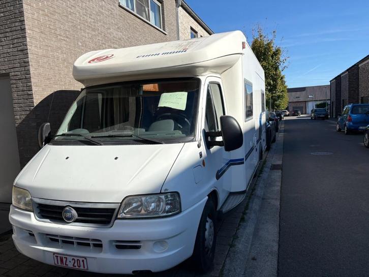 Mooie Mobilhome met weinig kilometers, Caravans en Kamperen, Mobilhomes, Particulier, tot en met 2, Half-integraal, Fiat, Fiat