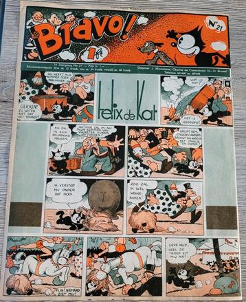 Oud stripknipsel: Felix de Kat (1936) beschikbaar voor biedingen