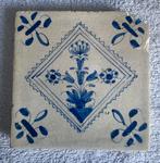 Antieke tegel bloempot kwadraat 17de eeuw, Antiek en Kunst, Ophalen of Verzenden