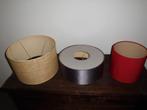 drie retro vintage lampkappen, Ophalen, Zo goed als nieuw, Retro vintage, Stof