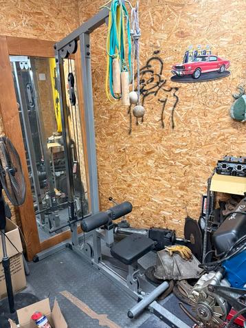 Lat pulldown + rows machine beschikbaar voor biedingen