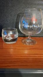 2 glazen LEFFE - 1 drinkglas+ 1 theelichtje, Verzamelen, Glas en Drinkglazen, Nieuw, Ophalen of Verzenden